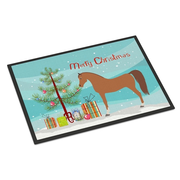 Carolines Treasures Arabian Horse Christmas Indoor or Outdoor Mat - 18 x 27 in. BB9278MAT - main